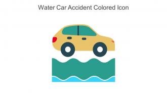 Water Car Accident Colored Icon In Powerpoint Pptx Png And Editable Eps Format