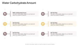 Water Carbohydrate Amount In Powerpoint And Google Slides Cpb