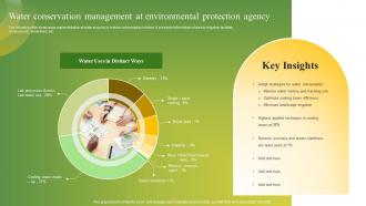 Water Conservation Management At Environmental Protection Agency