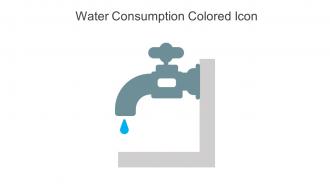 Water Consumption Colored Icon In Powerpoint Pptx Png And Editable Eps Format