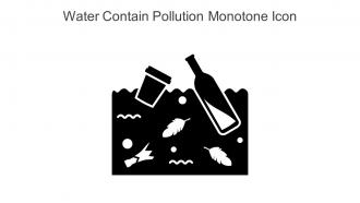 Water Contain Pollution Monotone Icon In Powerpoint Pptx Png And Editable Eps Format
