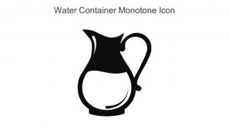 Water Container Monotone Icon In Powerpoint Pptx Png And Editable Eps Format
