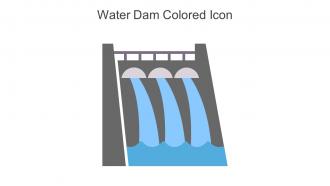 Water Dam Colored Icon In Powerpoint Pptx Png And Editable Eps Format