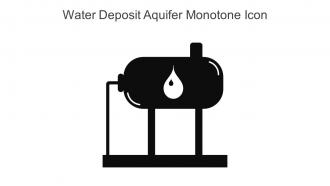 Water Deposit Aquifer Monotone Icon In Powerpoint Pptx Png And Editable Eps Format