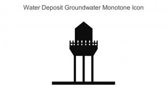 Water Deposit Groundwater Monotone Icon In Powerpoint Pptx Png And Editable Eps Format