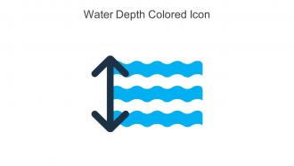 Water Depth Colored Icon In Powerpoint Pptx Png And Editable Eps Format
