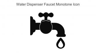 Water Dispenser Faucet Monotone Icon In Powerpoint Pptx Png And Editable Eps Format