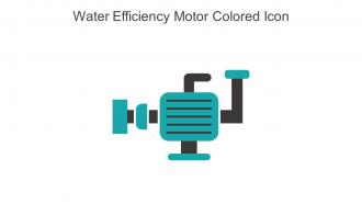 Water Efficiency Motor Colored Icon In Powerpoint Pptx Png And Editable Eps Format