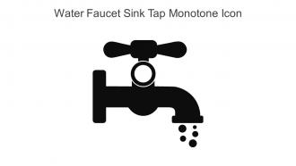 Water Faucet Sink Tap Monotone Icon In Powerpoint Pptx Png And Editable Eps Format
