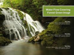 Water flow covering forest green image