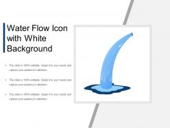Water flow icon with white background