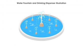 Water Fountain And Drinking Dispenser Illustration