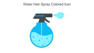 Water Hair Spray Colored Icon In Powerpoint Pptx Png And Editable Eps Format