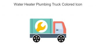 Water Heater Plumbing Truck Colored Icon In Powerpoint Pptx Png And Editable Eps Format