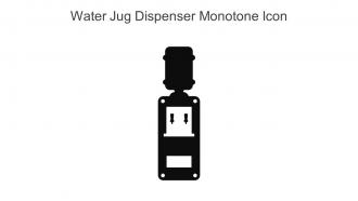 Water Jug Dispenser Monotone Icon In Powerpoint Pptx Png And Editable Eps Format