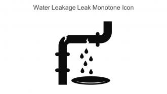 Water Leakage Leak Monotone Icon In Powerpoint Pptx Png And Editable Eps Format