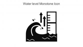 Water Level Monotone Icon In Powerpoint Pptx Png And Editable Eps Format