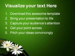 Water lilies nature powerpoint templates and powerpoint backgrounds 0311