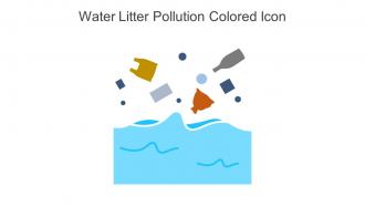 Water Litter Pollution Colored Icon In Powerpoint Pptx Png And Editable Eps Format