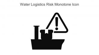 Water Logistics Risk Monotone Icon In Powerpoint Pptx Png And Editable Eps Format