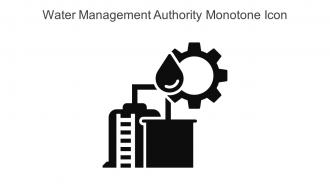 Water Management Authority Monotone Icon In Powerpoint Pptx Png And Editable Eps Format