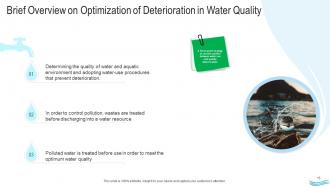 Water management powerpoint presentation slides