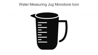 Water Measuring Jug Monotone Icon In Powerpoint Pptx Png And Editable Eps Format