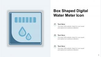Water Meter Icon Analog Shaped Digital Round Dial Checking Control Gauge