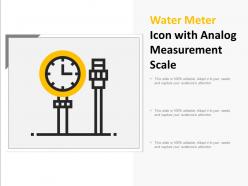 Water Meter Icon With Analog Measurement Scale