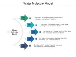 Water molecule model ppt powerpoint presentation gallery slide portrait cpb