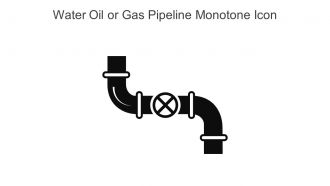 Water Oil Or Gas Pipeline Monotone Icon In Powerpoint Pptx Png And Editable Eps Format