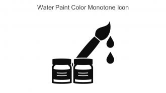 Water Paint Color Monotone Icon In Powerpoint Pptx Png And Editable Eps Format