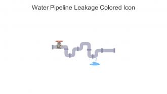 Water Pipeline Leakage Colored Icon In Powerpoint Pptx Png And Editable Eps Format