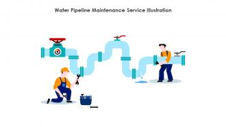 Water Pipeline Maintenance Service Illustration