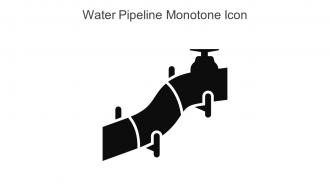 Water Pipeline Monotone Icon In Powerpoint Pptx Png And Editable Eps Format