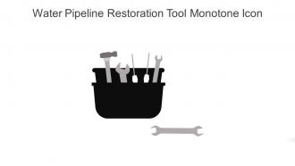 Water Pipeline Restoration Tool Monotone Icon In Powerpoint Pptx Png And Editable Eps Format