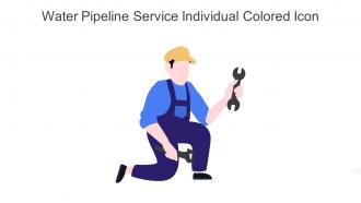 Water Pipeline Service Individual Colored Icon In Powerpoint Pptx Png And Editable Eps Format