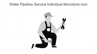 Water Pipeline Service Individual Monotone Icon In Powerpoint Pptx Png And Editable Eps Format