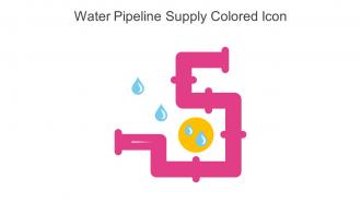Water Pipeline Supply Colored Icon In Powerpoint Pptx Png And Editable Eps Format