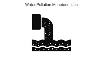 Water Pollution Monotone Icon In Powerpoint Pptx Png And Editable Eps Format