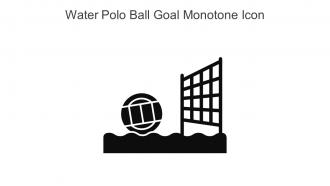 Water Polo Ball Goal Monotone Icon In Powerpoint Pptx Png And Editable Eps Format