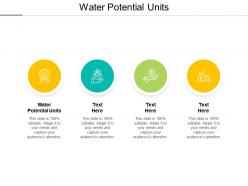 Water potential units ppt powerpoint presentation layouts designs cpb