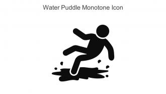 Water Puddle Monotone Icon In Powerpoint Pptx Png And Editable Eps Format