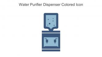 Water Purifier Dispenser Colored Icon In Powerpoint Pptx Png And Editable Eps Format
