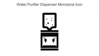 Water Purifier Dispenser Monotone Icon In Powerpoint Pptx Png And Editable Eps Format