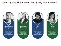 Water Quality Management Air Quality Management Channel Performance
