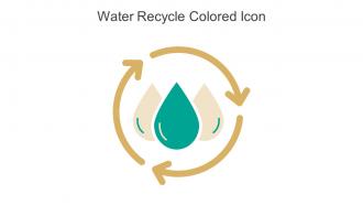 Water Recycle Colored Icon In Powerpoint Pptx Png And Editable Eps Format