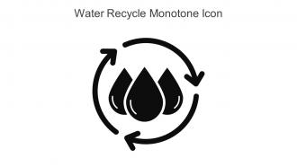 Water Recycle Monotone Icon In Powerpoint Pptx Png And Editable Eps Format