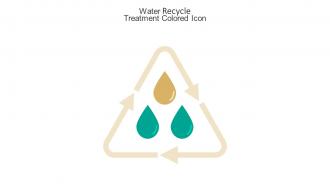 Water Recycle Treatment Colored Icon In Powerpoint Pptx Png And Editable Eps Format