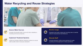 Water Recycling And Reuse Strategies Mine Water Usage PPT PowerPoint ST AI SS